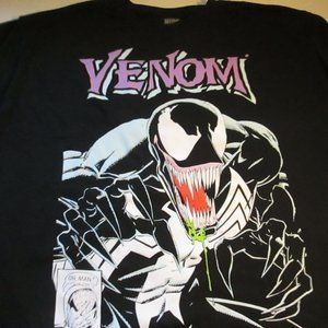 Marvel comics Venom black graphic men's tee new